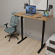 Стіл Mealux PowerDesk Lite Mahogany з електрорегулюванням висоти