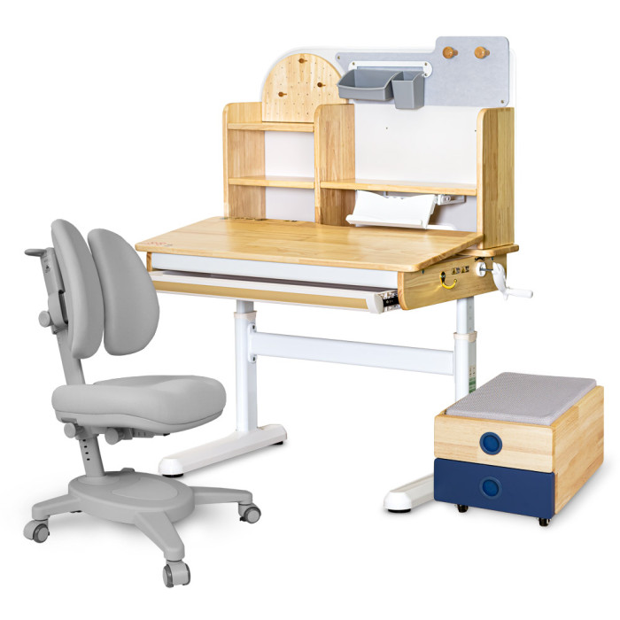 Комплект меблів (L) Mealux Timberdesk S (парта + крісло + тумба)