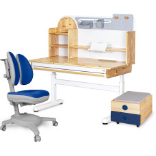 Комплект (L) Mealux Cтол Timberdesk Wood L +Тумба BD-920-2 BL + Крісло Onyx Duo DGB