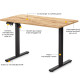 Стіл Mealux PowerDesk Lite Mahogany з електрорегулюванням висоти