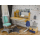 Комплект (L) Mealux Cтол Timberdesk Wood L+Тумба BD-920-2 BL + Крісло Onyx Duo TG