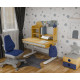 Комплект (L) Mealux Cтол Timberdesk Wood S Тумба BD-920-2 BL + Крісло Onyx DBG