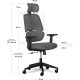 Крісло Mealux Leo Air Dark Grey