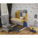 Комплект (L) Mealux Cтол Timberdesk Wood S Тумба BD-920-2 BL + Крісло Onyx G