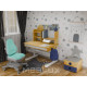 Комплект (L) Mealux Cтол Timberdesk Wood S Тумба BD-920-2 BL + Крісло Onyx TG