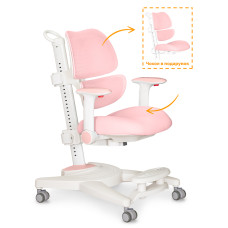 Дитяче крісло Mealux Space Air Pink  - оббивка рожева однотонна