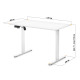 Стіл Mealux PowerDesk Lite White з електрорегулюванням висоти