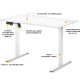 Стіл Mealux PowerDesk Lite White з електрорегулюванням висоти