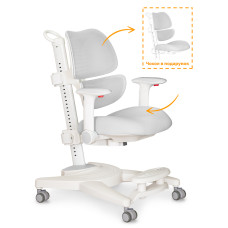 Дитяче крісло Mealux Space Air Grey  - оббивка сіра однотонна
