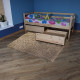 Підліткове ліжко лакове babyson 1 з ящиком 80x190см